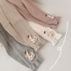 Thin Cotton Kids Cotton Legging Elastic Waistband Lace Trim Tight  Spring Autumn Layering Little