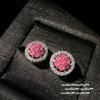 Italian Brushed Flower Pearl Gemstone Earrings, Mermaid Tears, Plated With 18K Gold, Bow Zircon Bead Earrings.