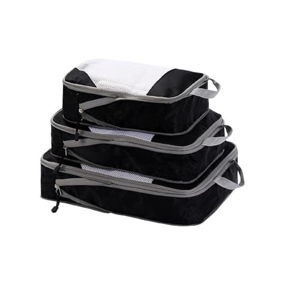 Travel Pouch, Compression Bag, Travel Compression Bag, 3 Piece Set, Zipper Compression, Space Saving, Convenient Goods, Overseas Travel, Clothes