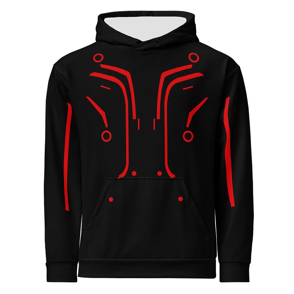 TRON Ares Cosplay Halloween Hoodies Long Sleeve Fashion Fleece Sweatshirts NIN Nine Inch Nails Band Print Pullovers Unisex