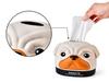 Roll Paper Case Cute Pug Dog Animal Tissue Box Toilet Paper Decorative Tabletop Bathroom Decor Queen-b Holder, Cover, Storage, (Green)