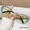 1pc Oversized Diamond Sunglasses for Women Fashion Cat Eye Rhinestone Sunglasses Bling Jeweled Frame Costume Party Glasses