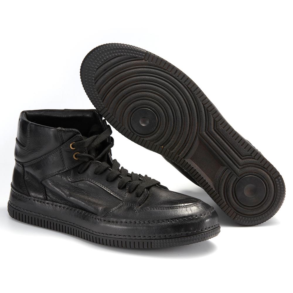 

Fashion 2024 New Fashion Breathable Handmade Designer Pure Leather Boots for Men Top Layer Cowhide Casual Boots 39 чёрный