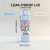 1PC Promoted To Big Sister 2026 Text Print 750ml Color Plastic Sports Water Bottle Leakproof Flip Straw Lid Suitable for Sports Office Home Use