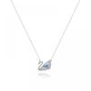Swarovski 5533397 Swan Dazzling Swan Blue Necklace