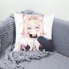 Fuwawa Mococo Hololive Vtuber Pillow Case Pillows For Cover Home Decor Items Living Room Decoration Cushion Covers