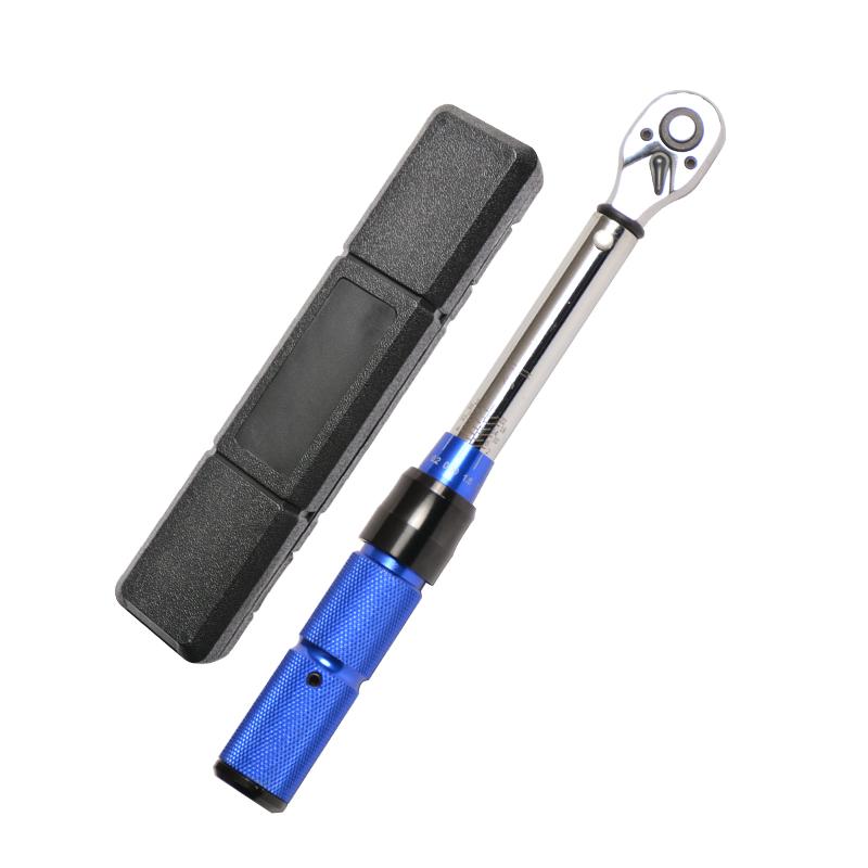 

Набор из 22 динамометрических ключей с приводом 1/4 дюйма, регулируемых в двух направлениях, с 72 зубцами синий/чёрный