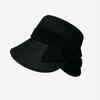 Solid Color Summer Sun Hat Bowknot Bucket Hat Portable Sunscreen Visor Cap  Travel