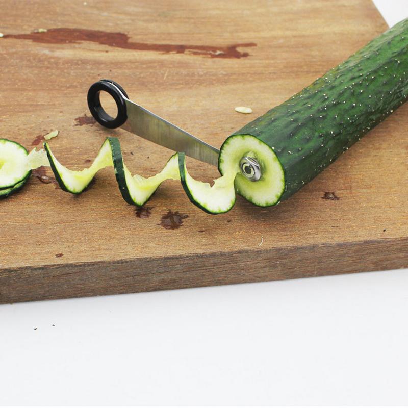Zucchini Spiralizér Nerezový Kráječ Zucchini Protiskluzový Ruční Kuchyňské Doplňky pro Vnitřní Domácí Kempování Venkovní