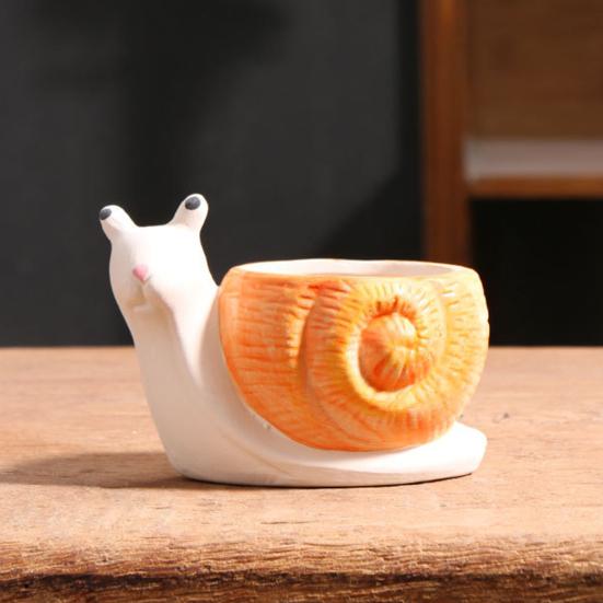 Cartoon Duck Rabbit Fox Bird Fish Shape Flower Pot Ceramic Plants Container Ornament Figurine Decorative Planter