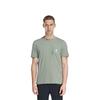 adidas Originals ESSENTIALS T Shirts Men's Dusty Green Crew Neck Moderate Straight Fit HR2955
