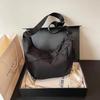 Waterproof Nylon Hobo Crossbody Bag, Adjustable Wide Strap Braided Zipper Pull Shoulder Bag For Women Daily Travel Casual Streetwear