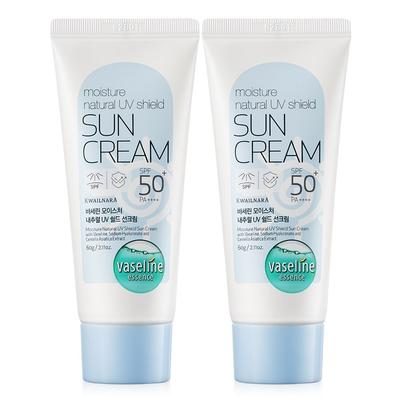 Vaseline Moisture UV Shield Crema solare SPF50+ PA++++, 60 g, 2 unità