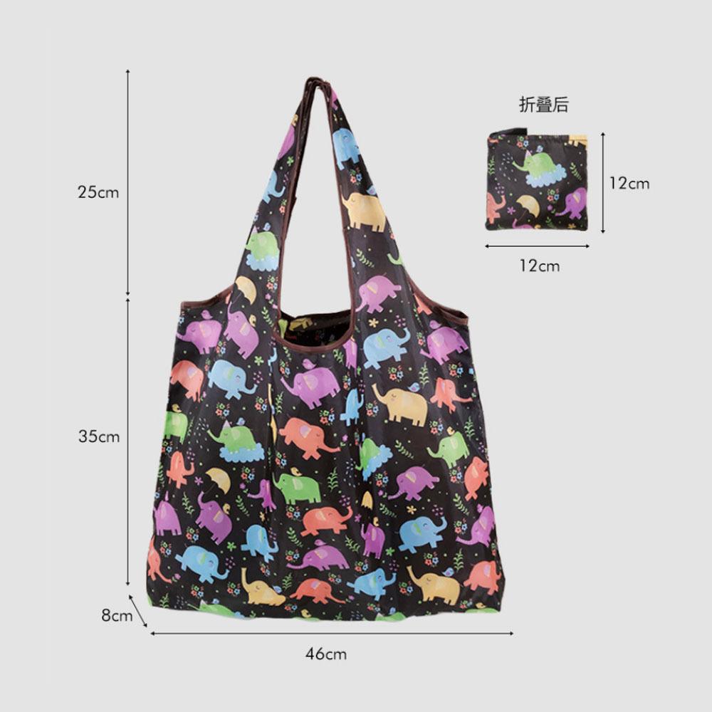 Foldable Reusable Eco Shopping Bag Large Capacity Shoulder Tote Pouch for Grocery Beach Toy Storage Eco-friendly Grocery Package