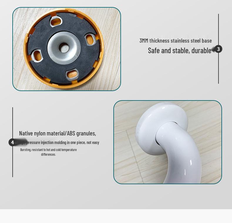 Barrier-Free Anti-Slip Corridor Grab Bar for Bathrooms, Ideal for Elderly and Nursing Homes