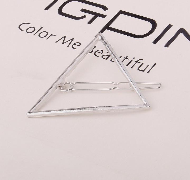 Big Card Exaggerated Girl Triangle Moon Hairpin Clip Hair Accessories Jewelry Hair Clips Geometric Shape Side Clip Headwear
