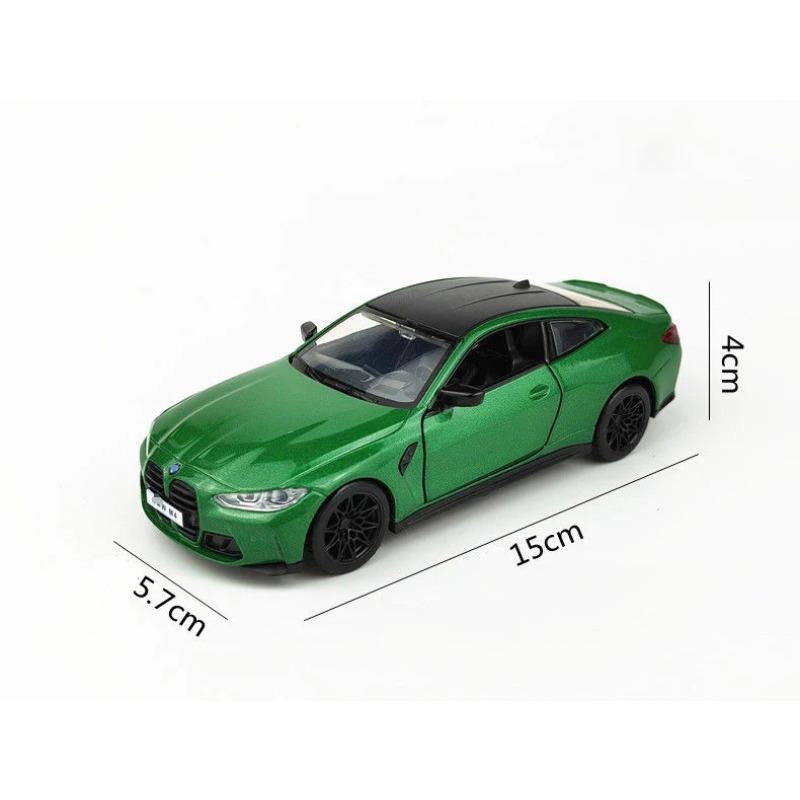 Model de mașină din aliaj BMW M4 IM Supercar 1/32 cu lumină sonoră de tragere înapoi, colecție de cadouri pentru copii, model de jucărie turnat sub presiune