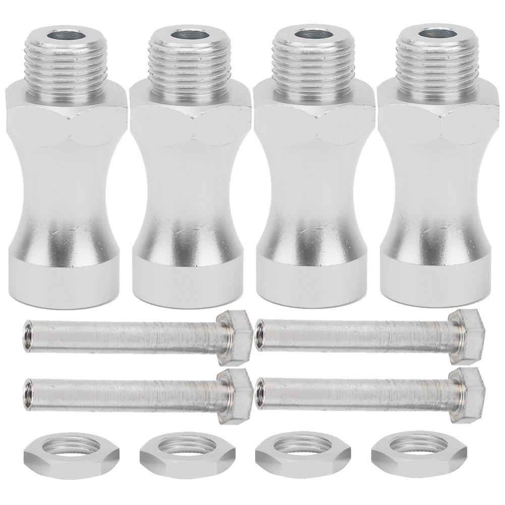 

12Pcs 110 to 18 RC Model Car Part Aluminum Alloy 12mm To 17mm Wheel Hub Adapter CouplingSilver
