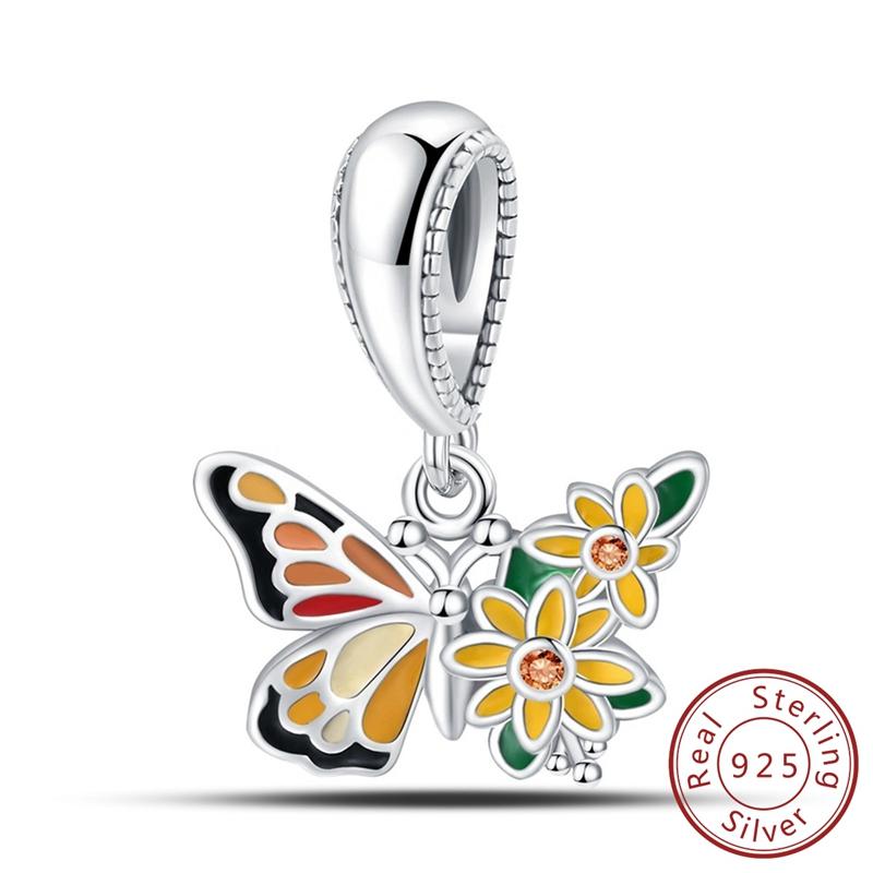 100% Copper Charms Pendants Fit Original Bracelet Diy Beads Dog Love Letter Cupid Love Lock Angel Butterfly