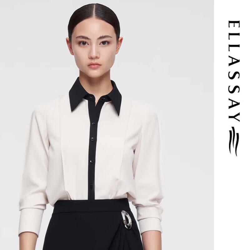 ELLASSAY Women's Elegant Lapel Shirt