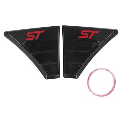 Pár krytů bočních ventilačních otvorů Fender pro úpravu ve stylu ST RS, příslušenství pro Ford Focus MK 2Červené