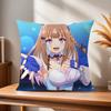art Derby Uma Comfortable soft Pillow Case Eye for Sofa m-Musume Living Room Pretty Home office Decor Protective Covers Almond
