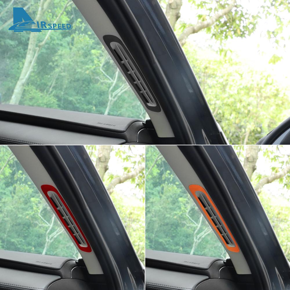 2PCS Top Suede Trim LHD RHD Sticker For Mazda 3 Axela BP CX30 CX-30 2019 2020 2025 2025 2025 2025 2025 Car A-pillar Air Outlet