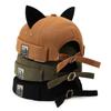 Adjustable Cat Ears Brimless Hat Cute Woman's Landlord Hat Simple Bucket Cap  Casual Wear