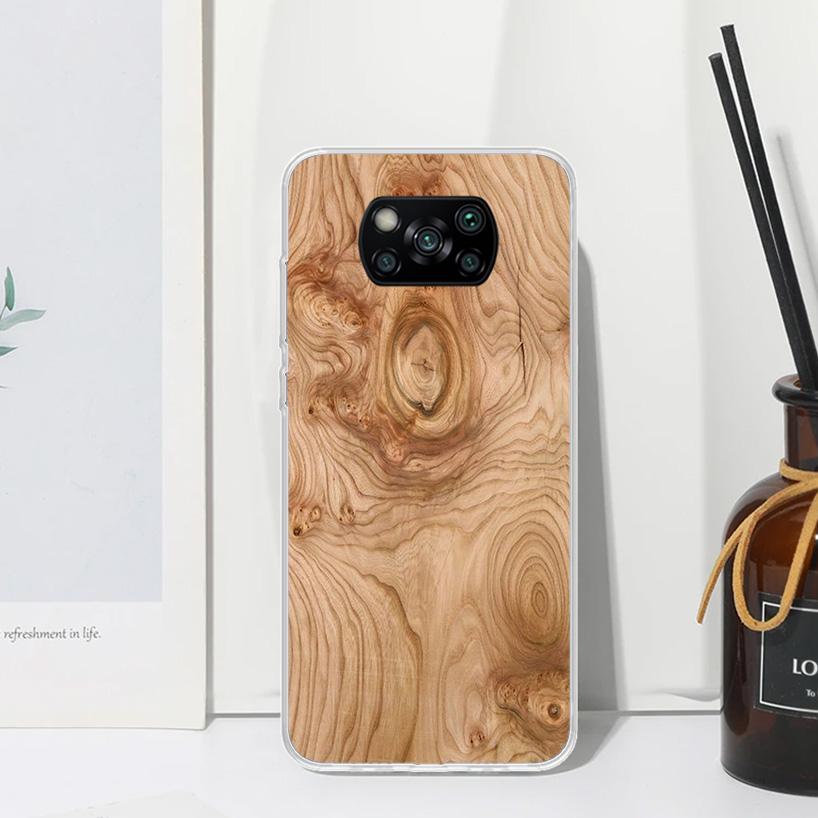 Wood Wooden Pattern Phone Case For Xiaomi Poco X7 X6 X5 M7 M8 Pro F7 Ultra Redmi 15C 15 13C 13 12C 12 10 10C 10A Art Fundas Poco