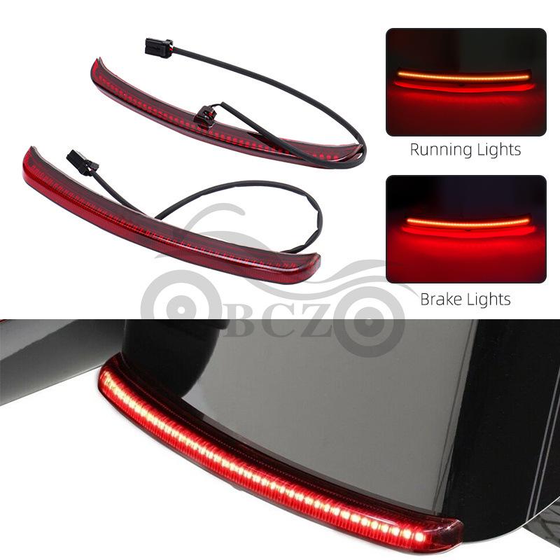 Universal Harley Street Glide Rear Fender Taillight Brake Light 97-22