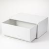 MUJI Recycled Polypropylene Small Item Storage White 37cm W x 26cm D x 84799662 Case, Wide, Large, Gray, Approx. 17.5cm H,