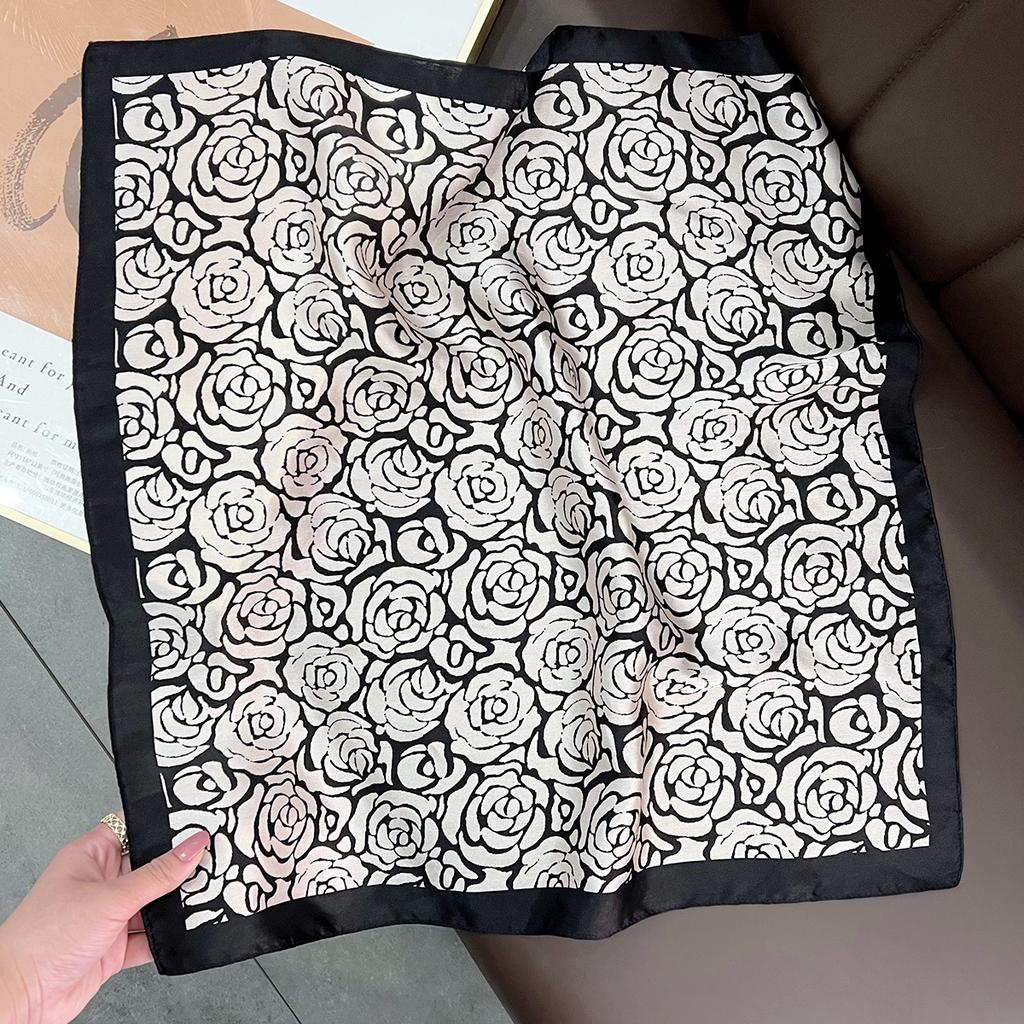 New 100% Natural Real Silk Scarf Fashion Lady Foulard Female Bandana Scarves  Women Hijab Shawl Wraps Square Neckerchief