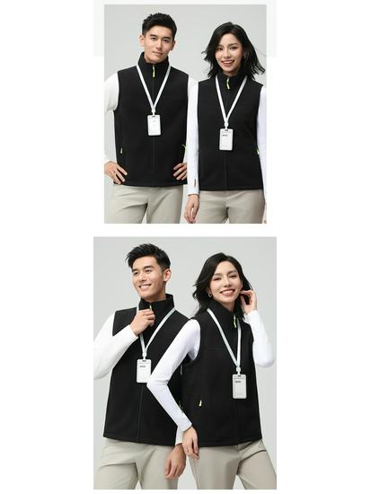DJI Custom Logo Polar Fleece Vest - Winter Corporate Team Workwear Vest