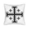 Jesus Christian Cross Faith Jerusalem Cross Square Pillow Cases Cushion Cover Creative Zipper Decorative Pillowcase For Car