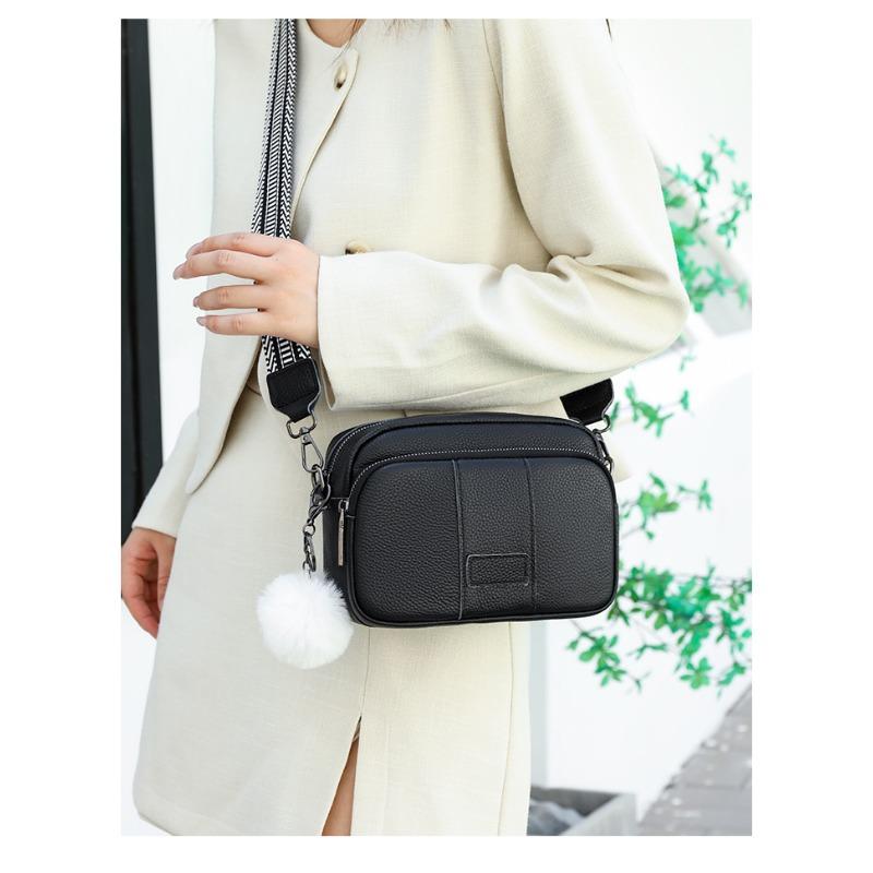 Leather Messenger Bag Women Fashion Handbag Crossbody Bag