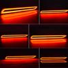 PGONE Red LED Rear Bumper Reflectors Fog Brake Tail Light sequential turn signal Lamps Accessories Kit For Toyota Rav4 Camry Sienna Matrix Venza