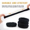 Youxuan Polyester Hair Ties and for Women Scrunchies, 10-Pack - (Black)