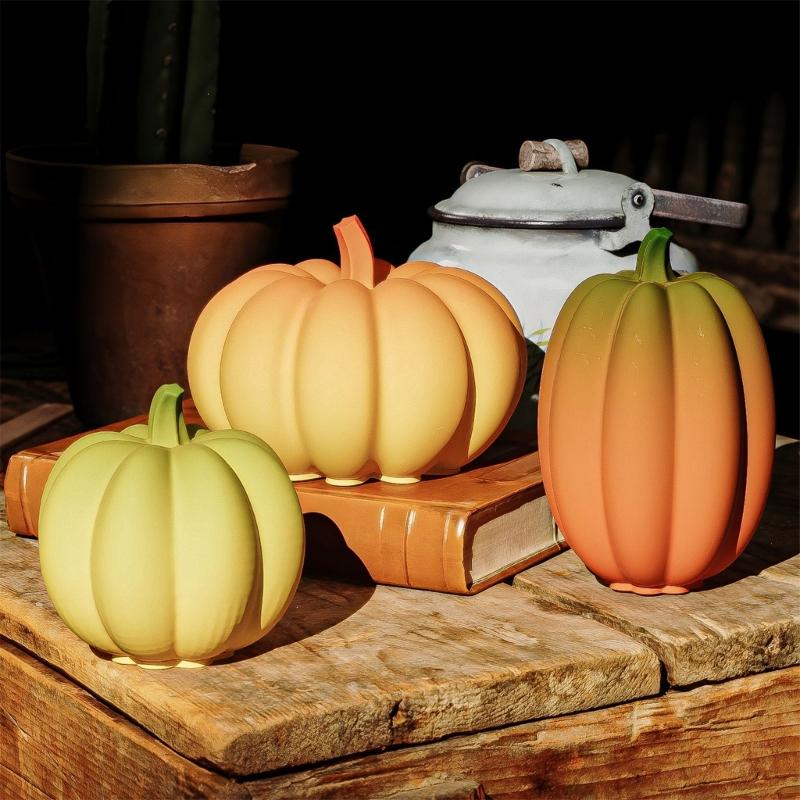 Multifuntional Pumpkin Shape Silicone Mold Silicone Crafting Moulds Suitable for Handmade Candle and Creative Workshops