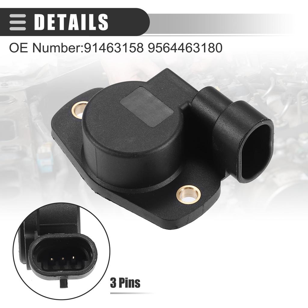 ACROPIX Plastic #91463158/9564463180 Throttle Position Sensor for Volksw Agen, Black