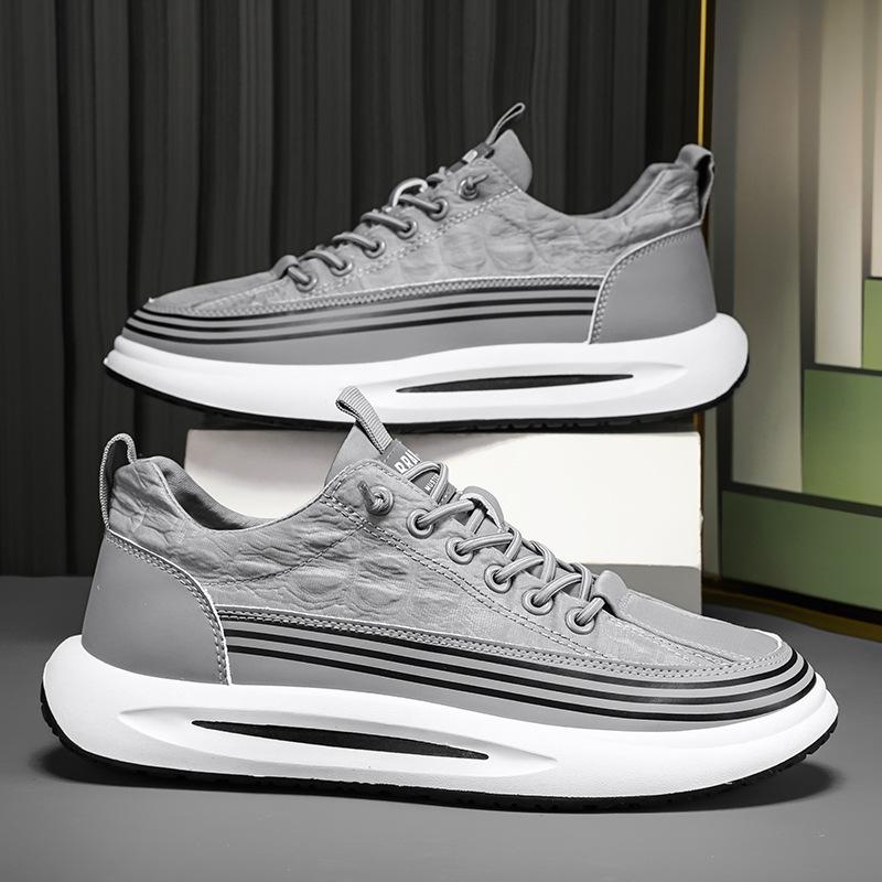 2025 New Comfortable and Lightweight Running Shoes Men's Lightweight Shock Absorption Jogging Sports Versatile Student Color Matching Trendy Shoes