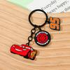 Disney Cars 1pc/ Lightning McQueen Keychain/ Cartoon Animation Handsome No. 95 Racing Car/ Decorative Pendant Car Keychain Bag