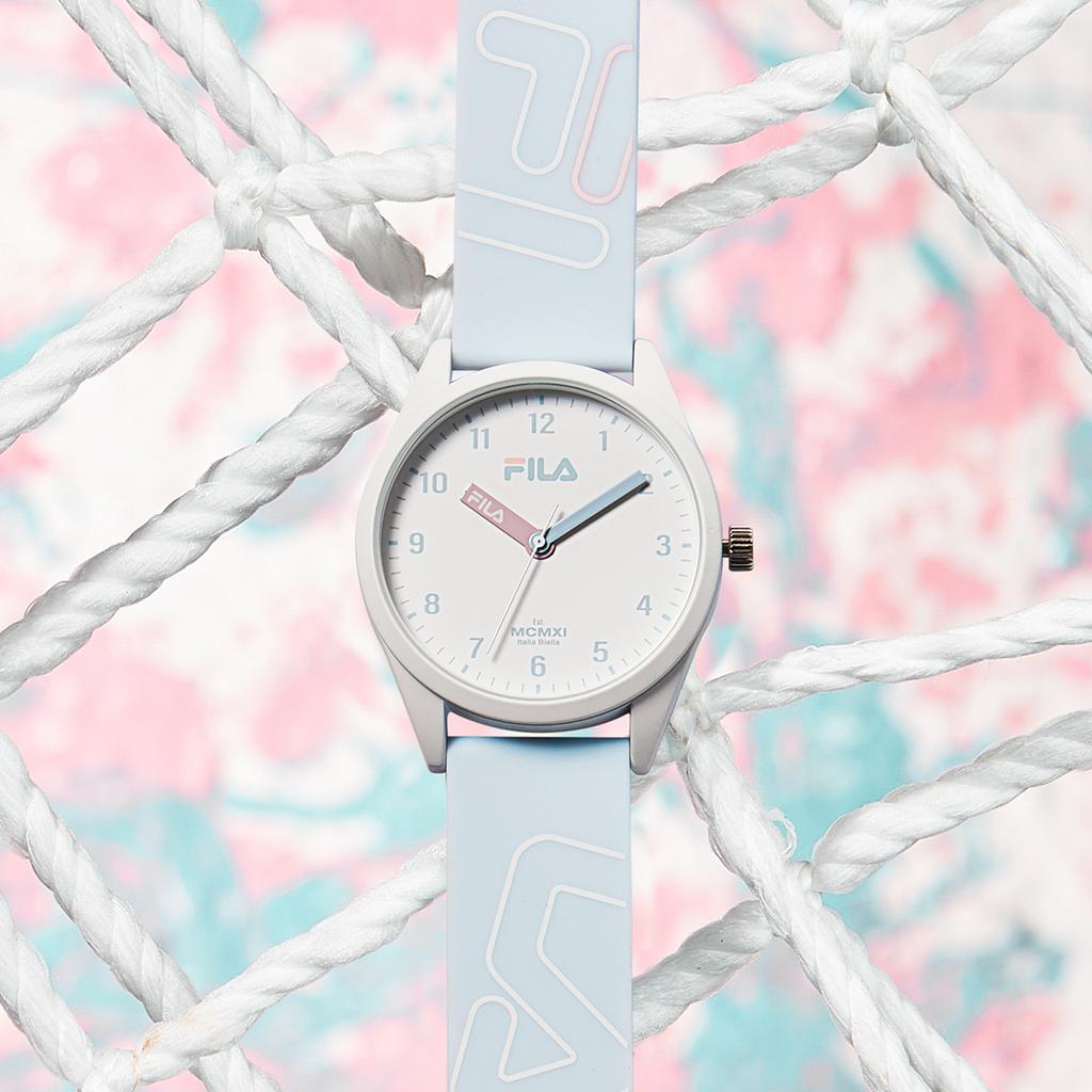 FILA 6463 Series Quartz Watch Silicone Strap 43mm White Dial Trendy Couple Watch Unisex watches FLM38-6463-006