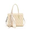 Ielgy Fashion Ladies Pleated Underarm Bag Commuter Classy All-Match Tote Bag