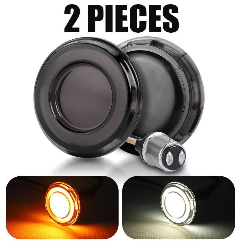 

Мотоциклетный передний светодиодный указатель поворота 1157 в стиле пули, лампа-индикатор ДХО, стоп-сигнал для Sportster Dyna Touring Softail 12 В