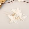 Wedding U Shape Hair Clips Bridal Hairpin Mesh Flower Hairpins Pearl Women Wedding Hair Accessories Bridal Headdress