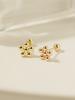 Minimalpiercing 14K Daily Ball Flower Piercing Earrings
