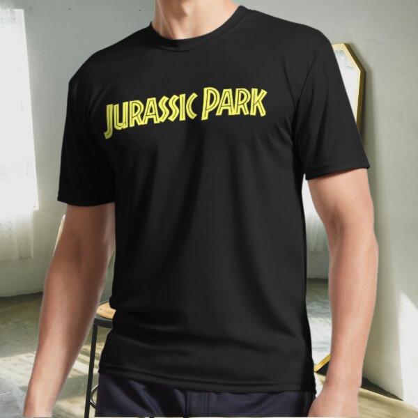 New Shirt Jurassic Park Yellow Hue Active Logo T-Shirt Funny Size S to 5XL XXL