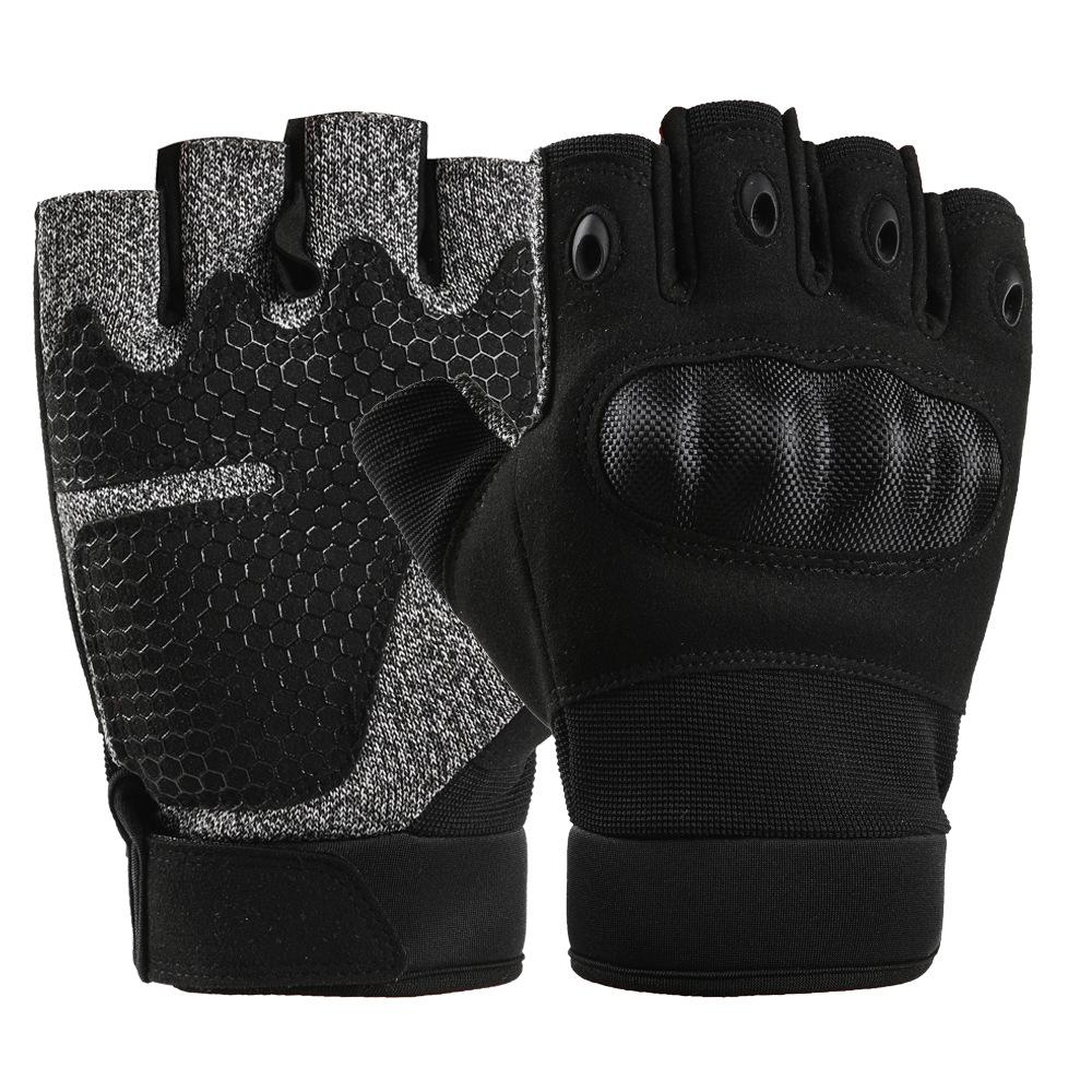 

Hard Shell Long Finger Gloves for Men and Women Outdoor Sports Fitness Exercise Equipment Weightlifting Cycling Mountaineering Field Cycling Gloves XL