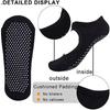 Yoga Socks For Women With Grip And Non Slip Toe Socks For Ballet Pilates Barre Dance Premium Combed Cotton