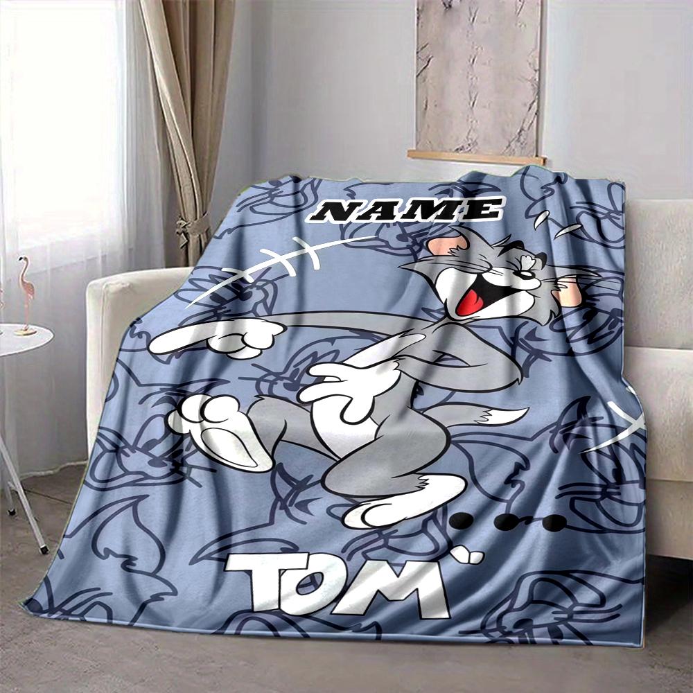 Custom 1pc Cartoon Characters Adventure Blanket, Soft And Comfortable Blanket, Casual Warm, Camping Travel Blanket, Birthday Gift Q913180